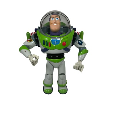 Disney Pixar Toy Story Talking Buzz Lightyear Rare w Wings No Utility Belt  2001