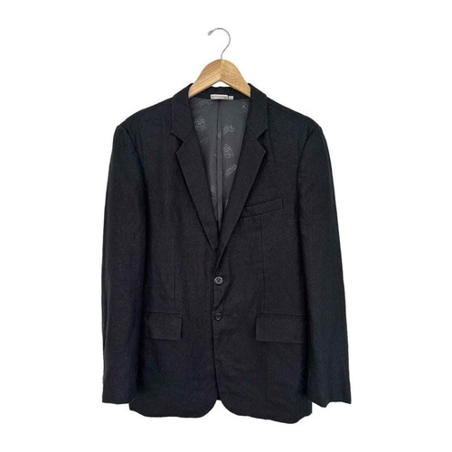 Island Importer Men's 100% Linen Amalfi Jacket Sports Coat Lined Black Size 40 - Picture 16 of 16