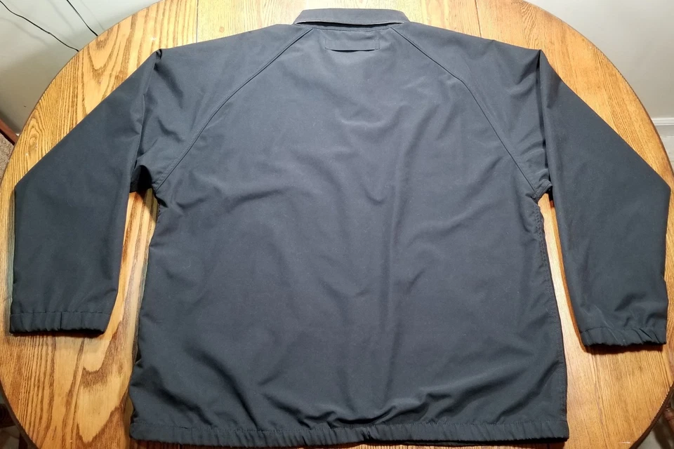 Harriton Mens Large Zip Up Jacket Blue "GW Perry Golf Tournament" - Image 3 of 4