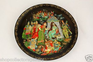 034-THE-GOLDEN-COCKEREL-034-RUSSIAN-LEGENDS-COLLECTION-PLATE-LIMITED-EDITION