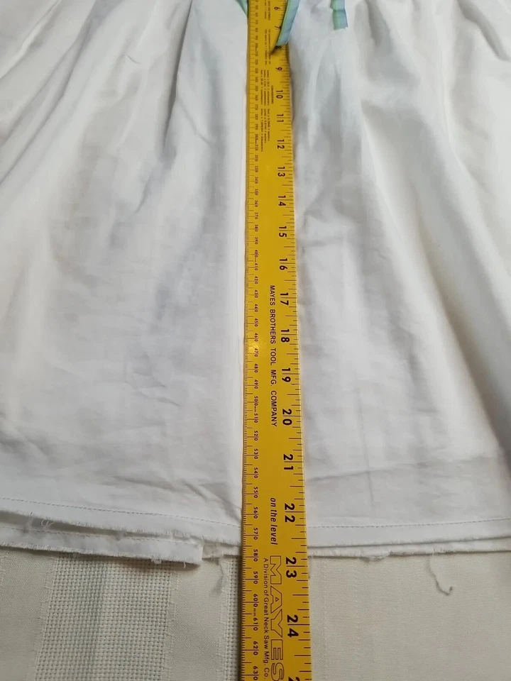 Saia Old Navy Feminina 6 Branca Curta Gravata Cintura Forrada Mistura de Algodão Casual - Imagem 3 de 4