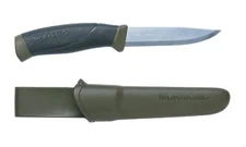 Morakniv Companion Carbon Steel Fixed-Blade Knife with Sheath, 4.1 Inch 11863