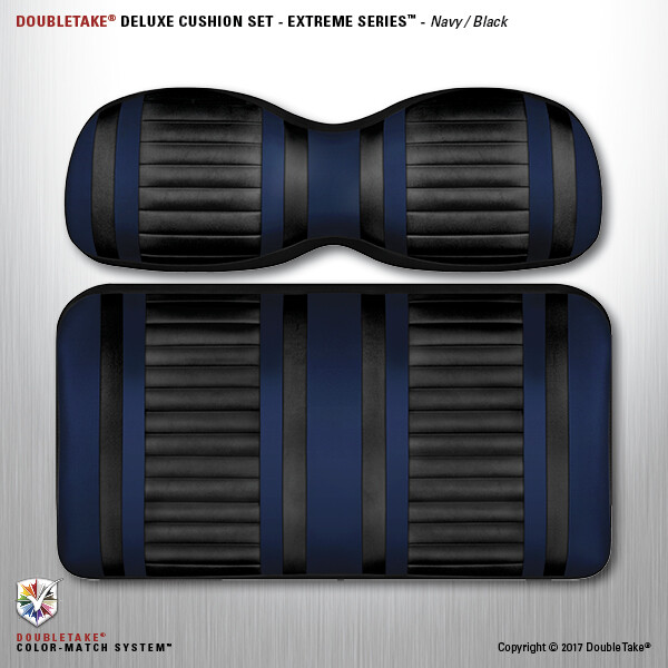Extreme Double Take Golf Cart Seat Cushions (navy/black) eBay