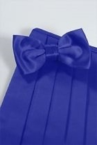 Maßgeschneiderte Farbe einfarbig Satin Premiere Cummerbund und Fliege - Bild 31 von 31