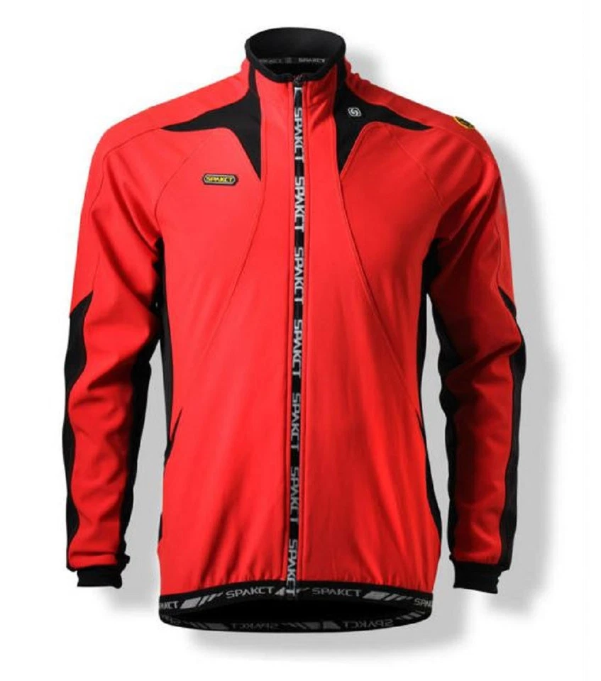 Chaqueta de terciopelo de ciclismo a prueba de viento polar Spakct C6 roja/negra XXL protectora solar Foto 2 de 4