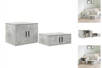 Aufbewahrungsschrank Beton Grau 108X41X40 Cm Aus Spanplatte