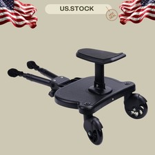2-in-1 Universal Stroller Board with Detachable Seat, Holds Up to 55 lbs