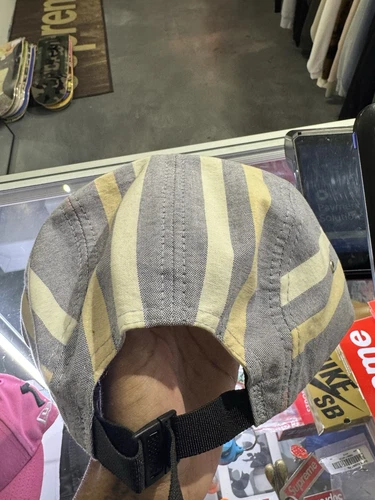 Casquette de camp en lin imprimé à carreaux Supreme