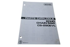 Kioritz Corporation 898 595-1533 1 Parts Catalogue Echo Chain Saw CS-290EVL NOS