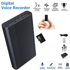 32GB 500hr Magnetic Voice Activated Recorder Audio MP3 Portable Recording Device