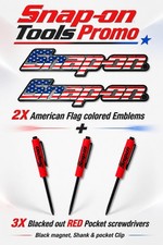2pk Snap On Tool Box Flag Logo Emblem Matte Colored Plastic Badge Decal 83 Drv 2pk Snap On Tool Box Flag Logo Emblem Matte Colored Plastic Badge Decal 83 Drv