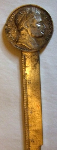 Vintage Letter Opener Napolean on Handle Estate Heirloom