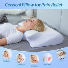 Premium Ergonomic Memory Foam Pillow Neck Support Anti Snore Luxury Pillow