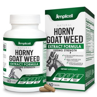 Horny Goat Weed Complex Supplement with Maca Root, 60 Count (Pack of 1)