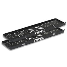 OPEL chrom 3D-Effekt Kennzeichenhalter Nummernschild - 2 Stück