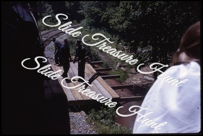 Cass Scenic Railroad Workers 35mm Slide 1960s Kodachrome