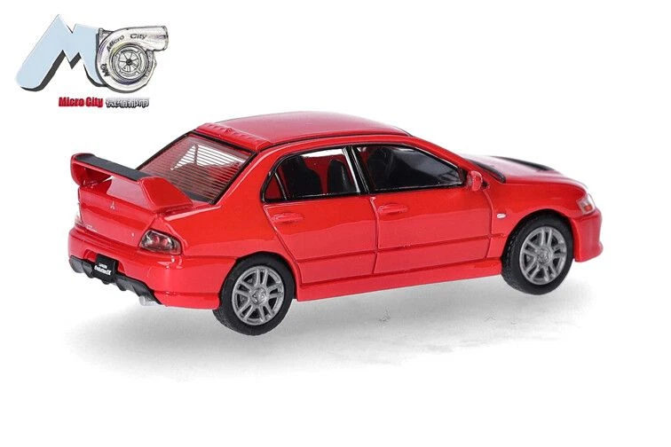 MICRO CITY - Voiture de 2005 de couleur rouge - MITSUBISHI Lancer Evolution 9... - Photo 2/4