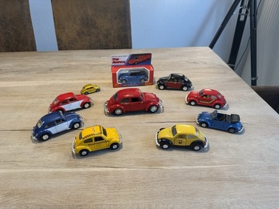 10 x Volkwagen VW Käfer Set - 1:32 - Old Kafer Coupe Cabrio NY Cap Modellauto
