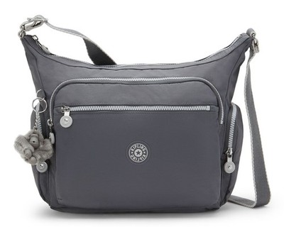 kipling Gabbie Crossbody L Umhängetasche Tasche Moonlit Grey grau hellgrau Neu