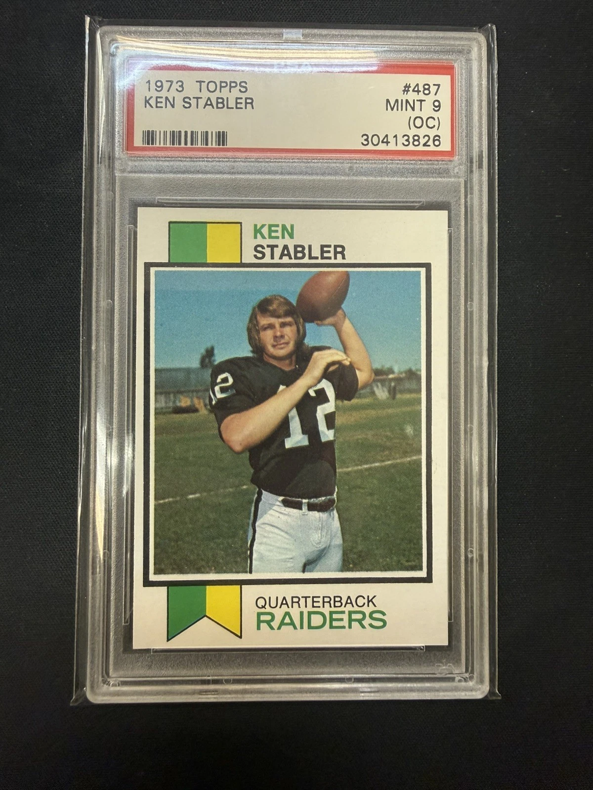 Deal for 1973 Topps Ken Stabler Rookie #487 PSA 9 (OC)