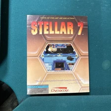 Vintage Dynamix STELLAR 7 (PC, 1990) Big Box Arcade-Action Shooter Computer Game