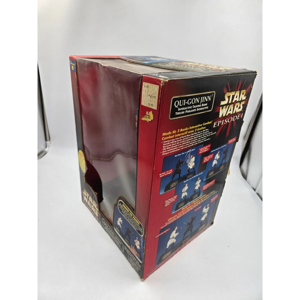 Qui-Gon Jinn Star Wars Episode 1: Phantom Menace Interactive Talking Bank 1999 - Image 3 of 4
