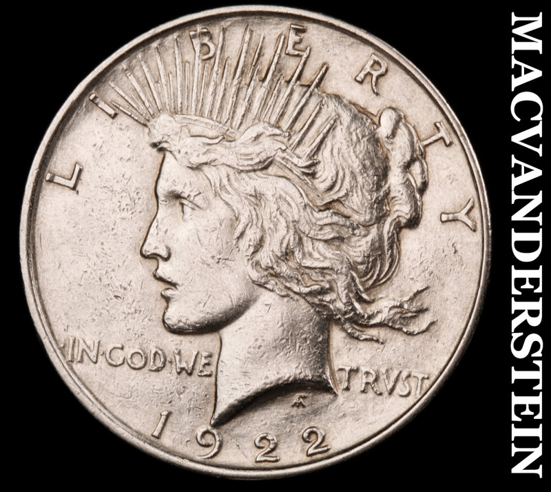 1922 Silver Peace Dollar - Scarce  High Grade  Lustrous  No Reserve  #M240