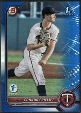 2022 Bowman Draft 1st Edition 1st Bowman Blue Foil /150 Connor Prielipp #BD-8
