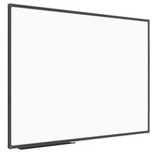 Magnetic Dry Erase Whiteboard 48 x 36 in, Black Aluminum Frame, Wall Mounted