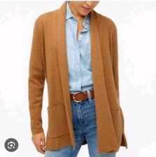 J. Crew Women's 100 Cotton Chelsea Sweater Blazer Heather Camel Size 2X 688