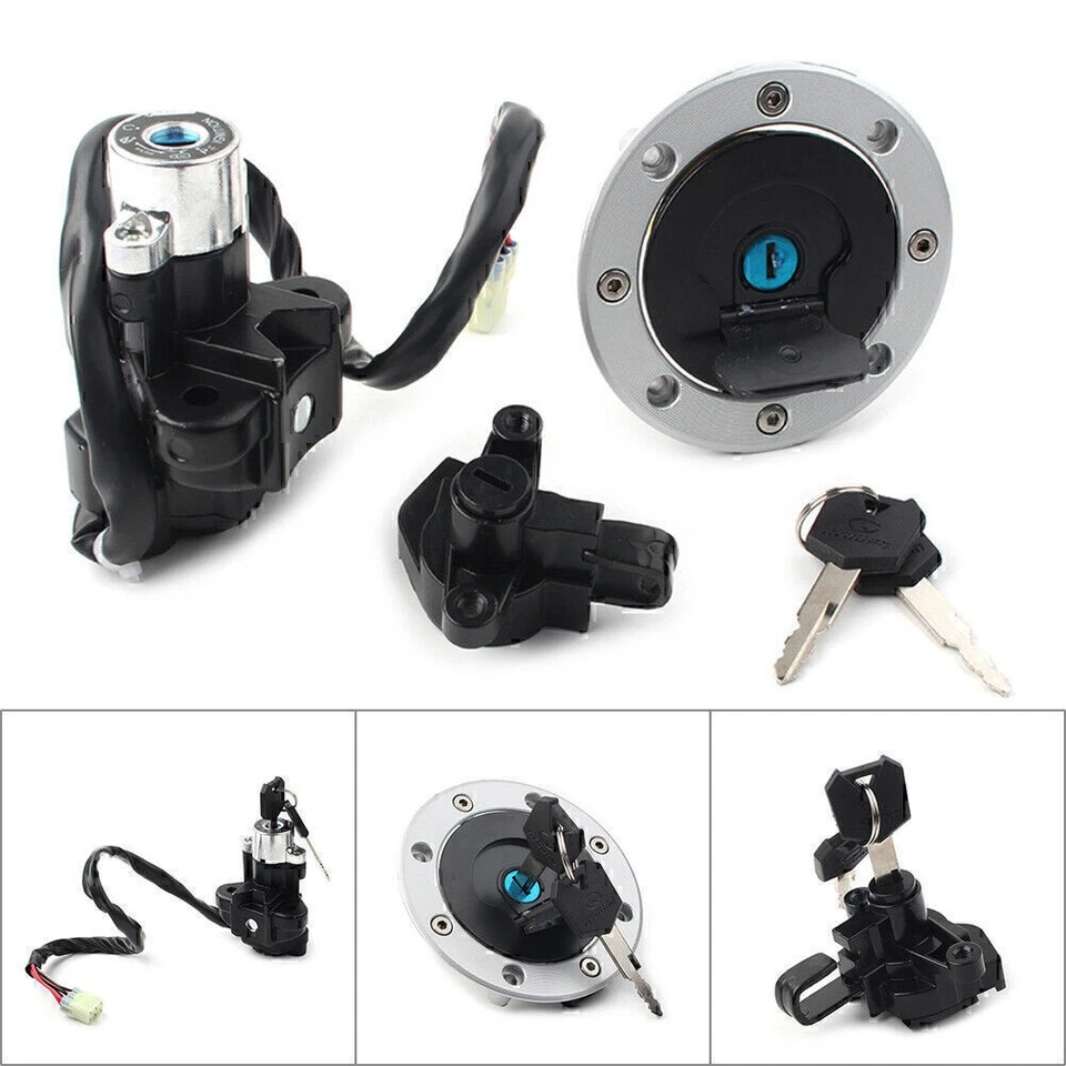 Interruptor de encendido + bloqueo de tapa de gas combustible + juego de llaves para Suzuki GSF1200 Bandit 1997-2005 Foto 3 de 4