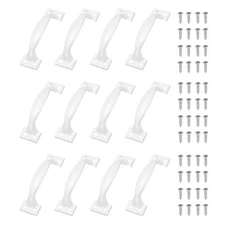 12 Pcs Door Handles, 2.8" Hardware Handle Pull with Screw, White