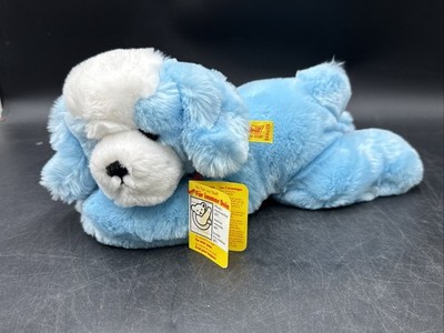 Steiff Baby Floppy Dog Archive Sample 1983 5661/25 10in Blue Plush Vintage