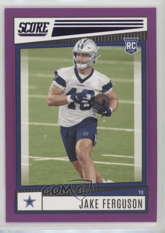 2022 Score Rookies Purple Jake Ferguson #375 Rookie RC 0a3