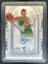 2023-24 Topps Royalty Kristaps Porzingis Pillars of Greatness Auto #/99