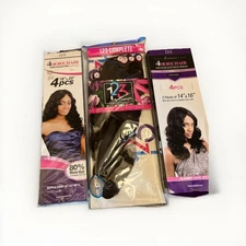 Bundle of 3 Synthetic Hair Extensions -123 Complete, Glamour Wave – New in Pack