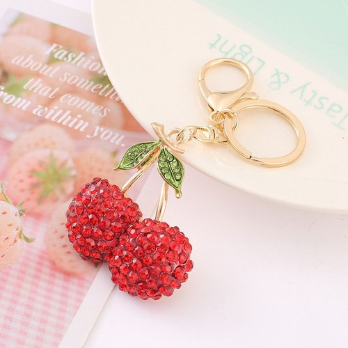 Handbags Accessories Sparkling Fruit Cherry Bag Charms Sparkling Bag Pendant - Picture 9 of 12
