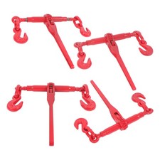4 Pack 3/8" - 1/2" Ratchet Binder Load Chain Binder 9200 lbs for Tie Down