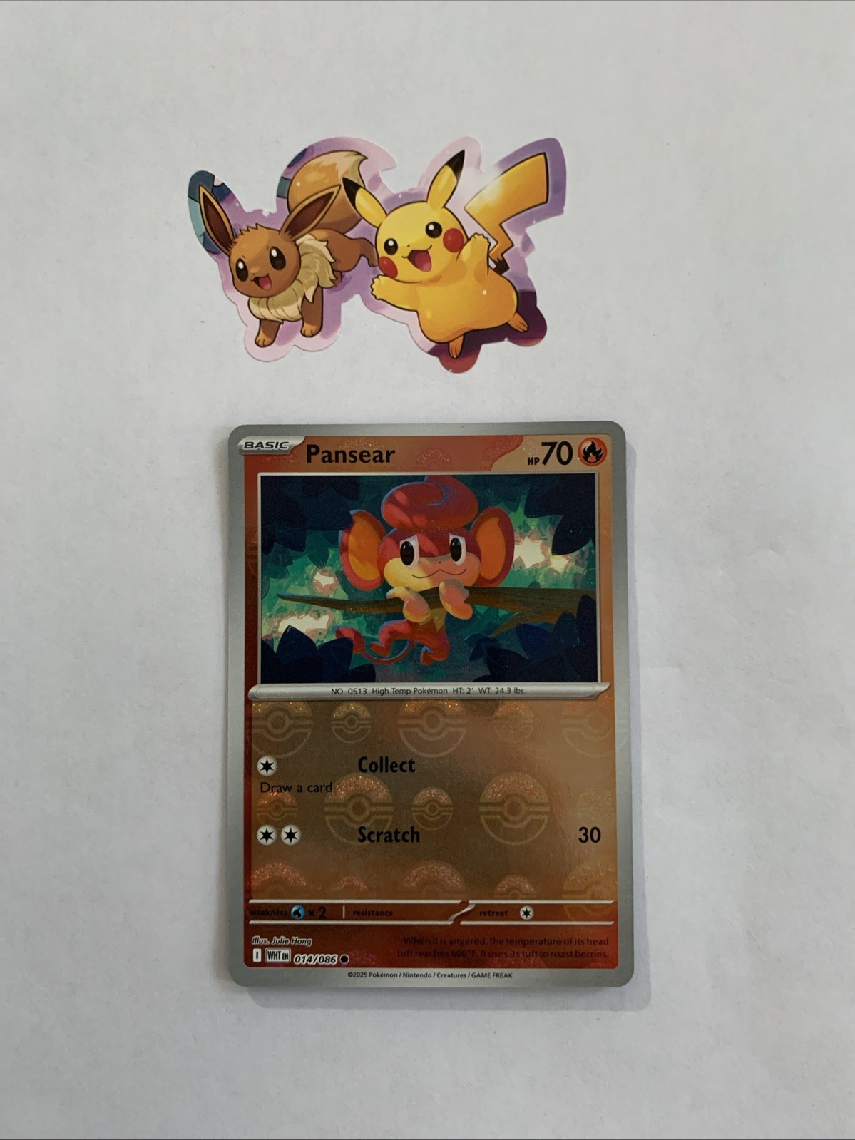 Pansear (Poke Ball Pattern) Common SV: White Flare 014/086 NM