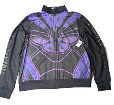 Disney Parks Marvel Black Panther Wakanda Forever Zip Up Jacket mens size L