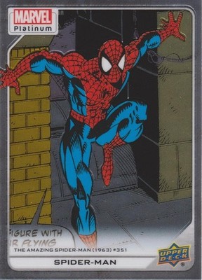 #153 - Spider-Man (2023 MARVEL PLATINUM Upper Deck) NEAR MINT NM Foil Card