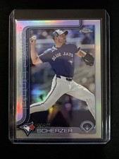 🔥Max Scherzer 2025 Topps Chrome #260 Refractor Toronto Blue Jays