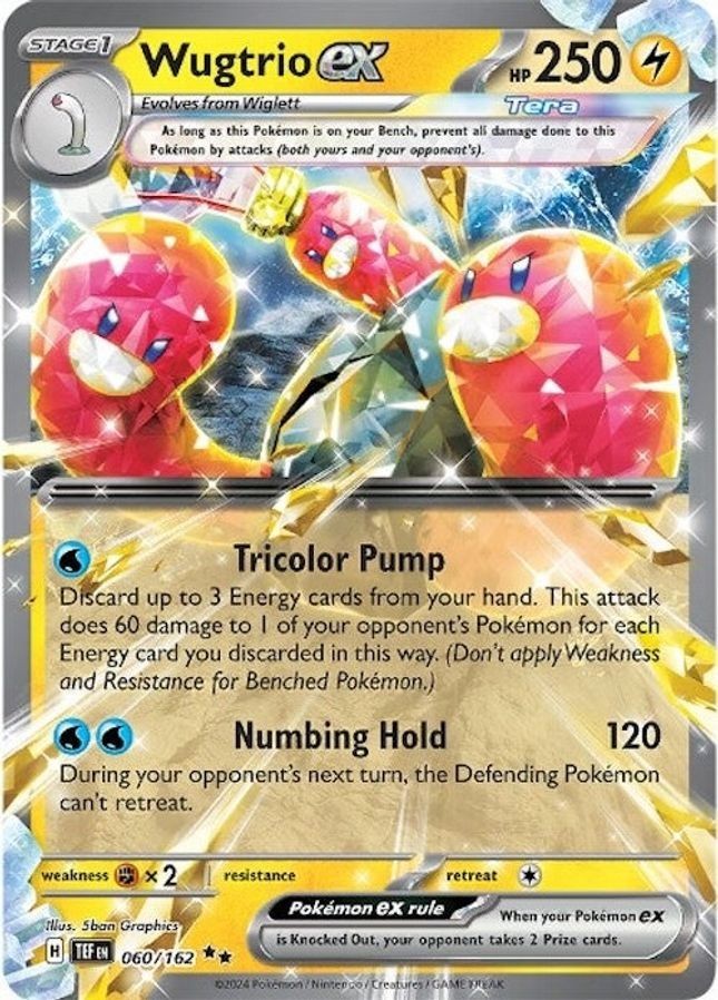 Wugtrio ex - 060/162 - Pokemon Temporal Forces Ultra Rare Card NM