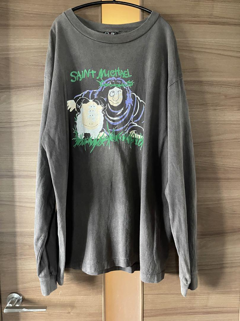 トップス SAINT MxxXXXX LS TEE SHEEP GORILLA Saint-Michael-Sheep-Gorilla-L-