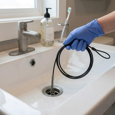 #ad 4Pcs PVC Drain Clog Remover Tools Sink Pipe Cleaning Hooks for Kitchen Bathroom $5.07