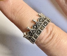 Marcasite Ring- Vintage Marcasite Ring- Sterling Silver 925 Ring