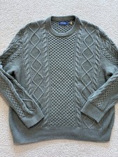Polo Ralph Lauren Men s XL The Iconic Fisherman s Green Sweater Great Con