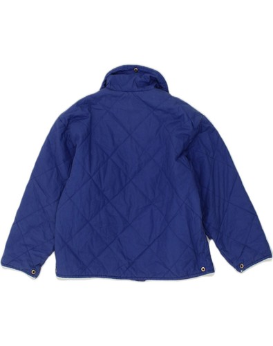 FILA Boys Quilted Jacket 7-8 Years Blue Nylon CP03 - Picture 2 of 3