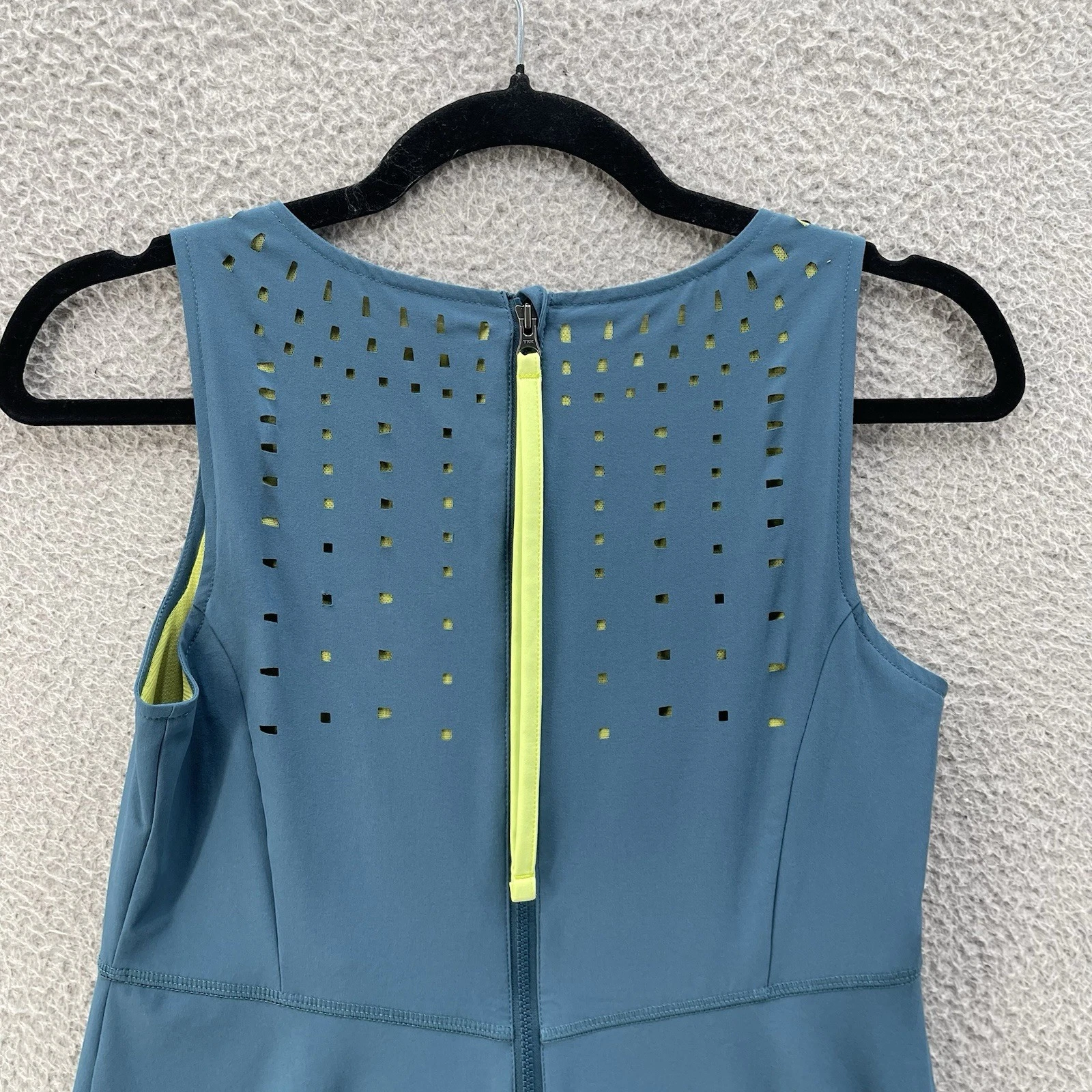 VETEMENTS Abito Title Nine donna 4 blu senza maniche zip tasche atletiche leggero escursionismo