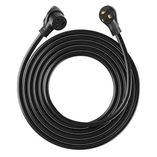30A 50 ft Generator Extension Cord 250V NEMA 6-50P to 6-50R 7500W Power